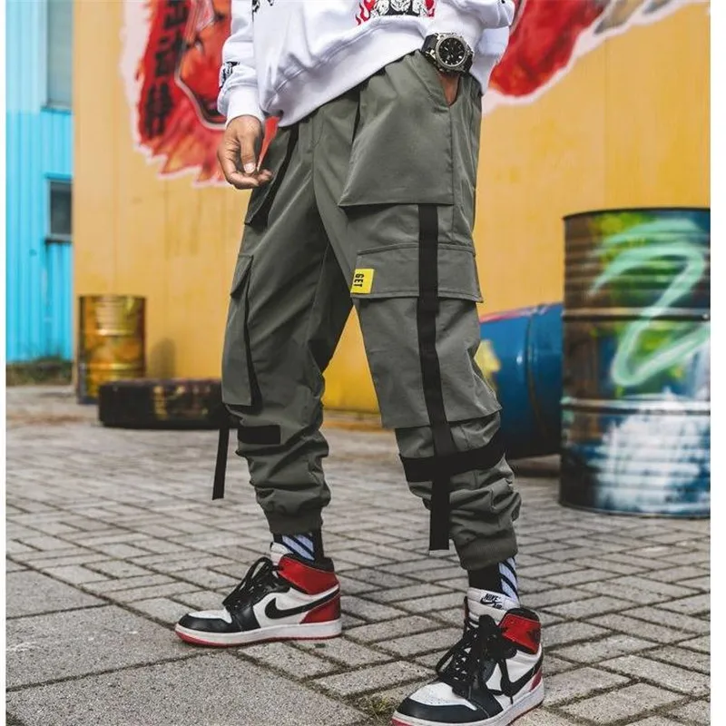 Vyrai Hip-Hop Krovinių Kelnės 2020 M. Vyras Kratinys Japonijos Streetwear Poilsiu Kelnės Vyrams Dizaineris Haremo Kelnės Atsitiktinis Harajuku Sweatpants
