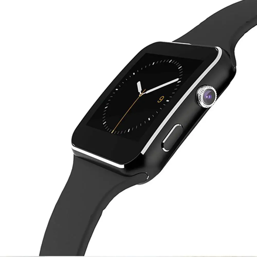 X6 Smart Watch Vyrai Paramos SIM TF Kortelę Su Telefono Kamera Spalvotas Ekranas Apyrankę Sporto Žingsnis Stebėsenos 