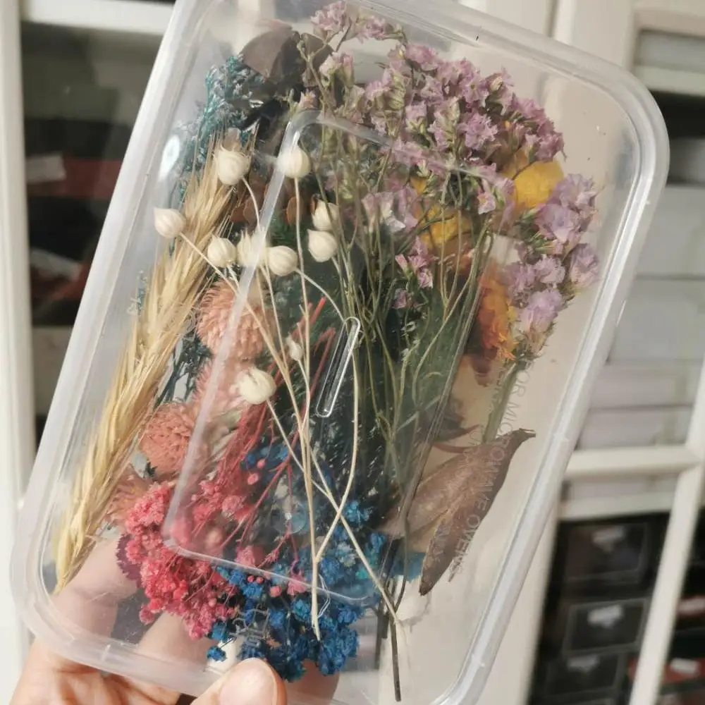 1-2 Dėžės,Sumaišyti Amžinąjį Džiovintų gėlių medžiagų,rožių hydrangea 