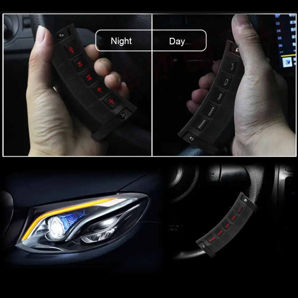 10 PAGRINDINIŲ Universalus Šviesos Belaidžio Vairo Multi-funkcija Stereo DVD GPS Navigacijos Automobilio Vairo Nuotolinio Valdymo Mygtukai