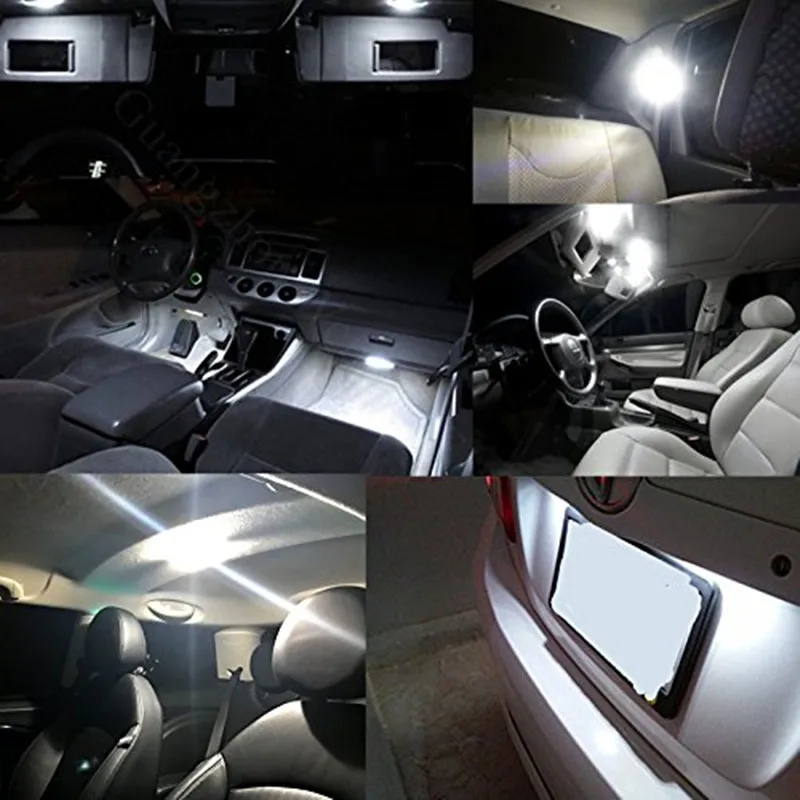 12Pcs Klaidų Canbus LED Automobilių Vidaus apšvietimo Komplektas Audi A3 8P priedai 2004-2013 Dome Skaitymo Lemputės 12V Balta Ice Blue