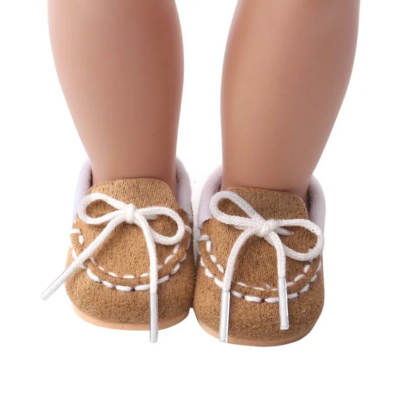 18 colių Mergaičių lėlės batai Mielas kūdikis drobė batai Amerikos naujas gimęs reikmenys, žaislai tinkami 43 cm kūdikio s220
