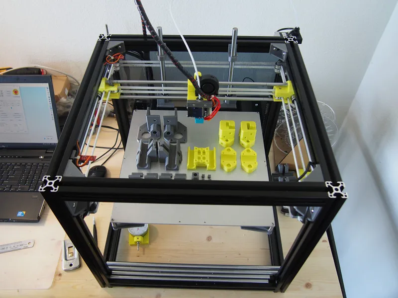 1Set Hiperkubo Evoliucija 3D Spausdintuvą, Metalinis Rėmas Išspaudimas su aparatūros komplektas X300 x Y300 x Z300 spausdinti lova srityje