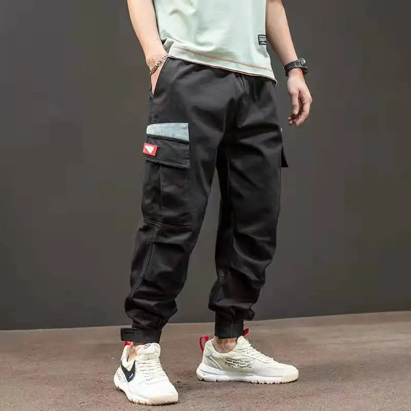 2020 Kišenės Krovinių Kelnės Vyrams Spalvų Kratinys Atsitiktinis Jogger Mados Taktinės Kelnės Banga Harajuku Streetwear Rudenį Kelnės