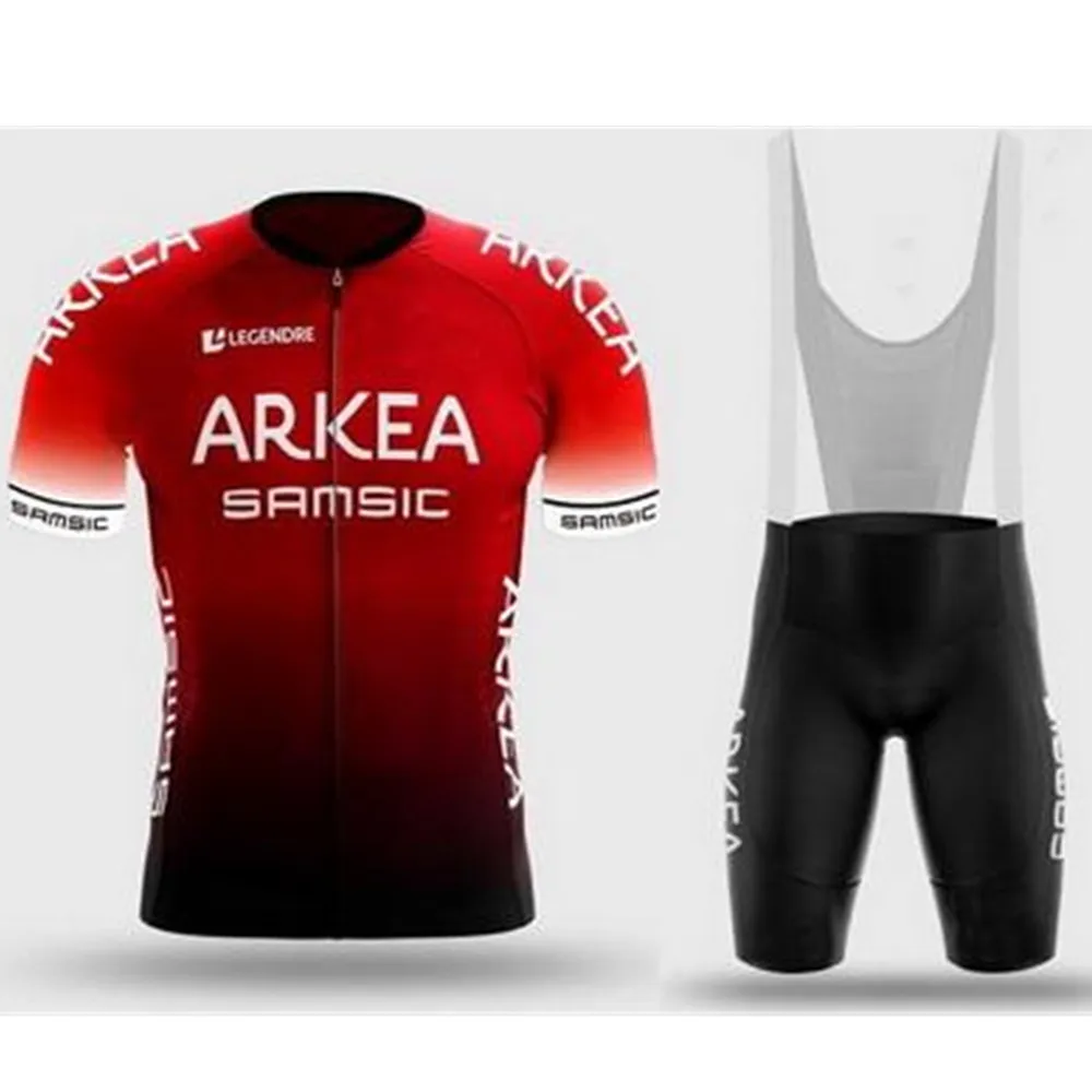2020 naujas ARKEA dviračių džersis kit pro komandos kostiumas mens vasaros ropa ciclismo dviračių drabužių rinkinį, kombinezonai su antkrūtiniais 12d gelio šortai ropa de hombre