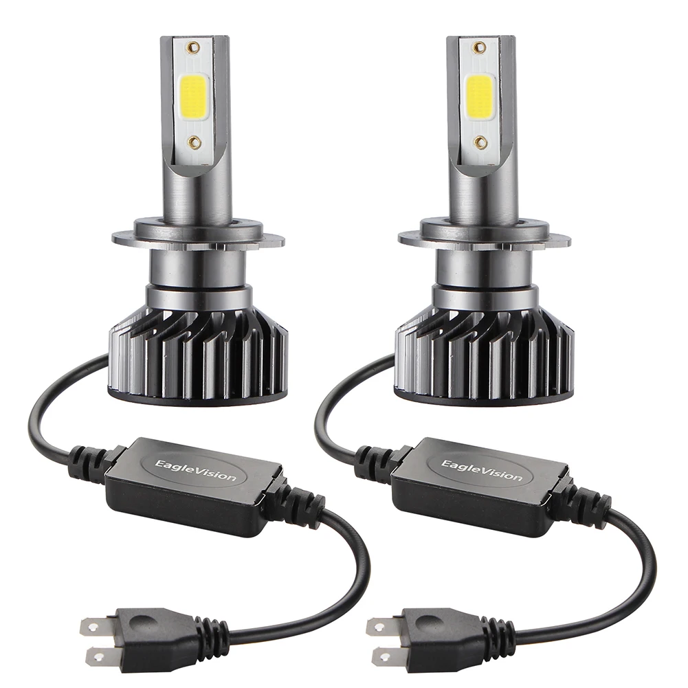 2VNT LED H7 Automobilių Žibintų Lemputės 1800W H7 LED Žibintų Lemputės gimimo data Chip 6000K Balta, Automobilių Aksesuarai, Auto Lemputės