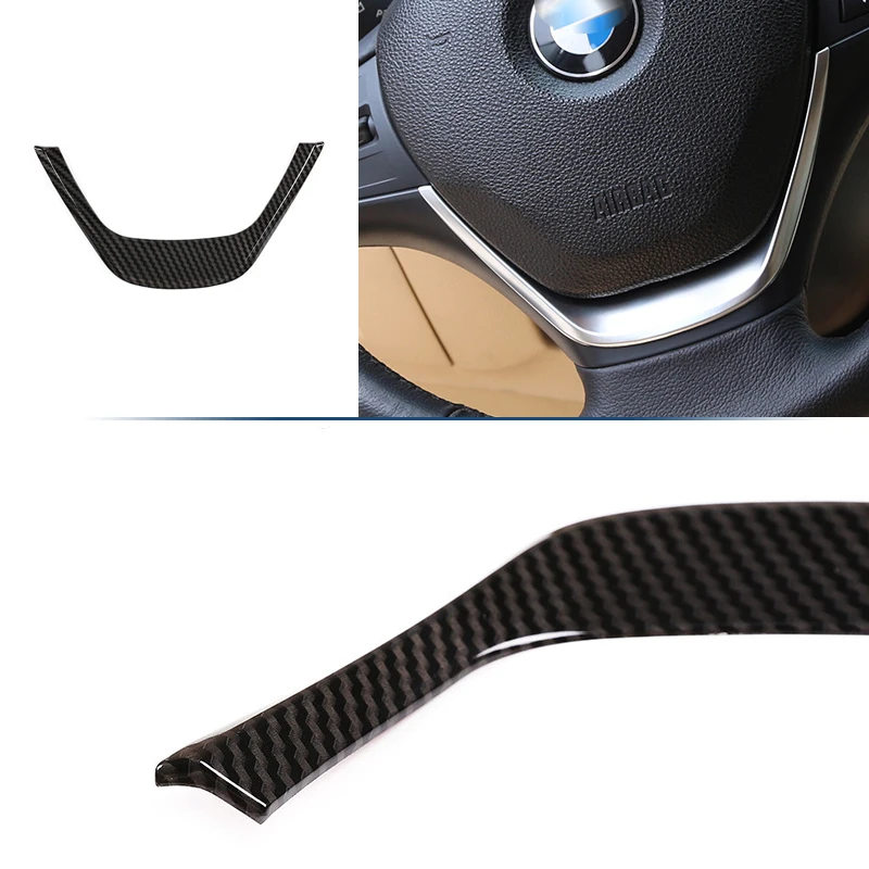 Automobilio Stilius Anglies Pluošto Tekstūros Vidus Vairas Rėmo Dangtis Apdaila BMW 3 Series F30 F32 F34 2013