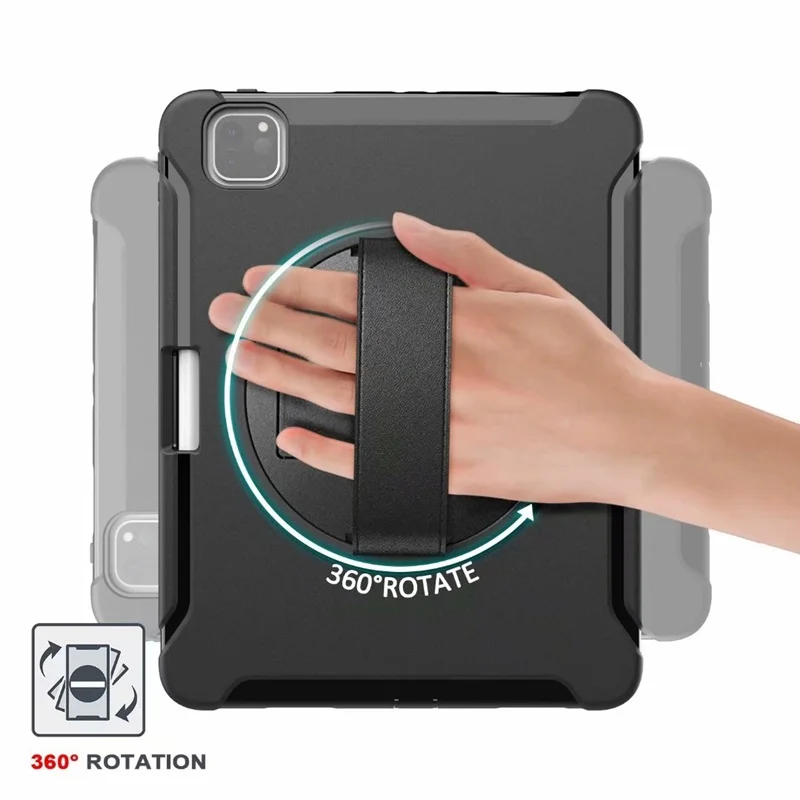 Case For iPad Pro 11 2 Kartos 2020 Dangtis atsparus smūgiams Šarvai atrama rankai 