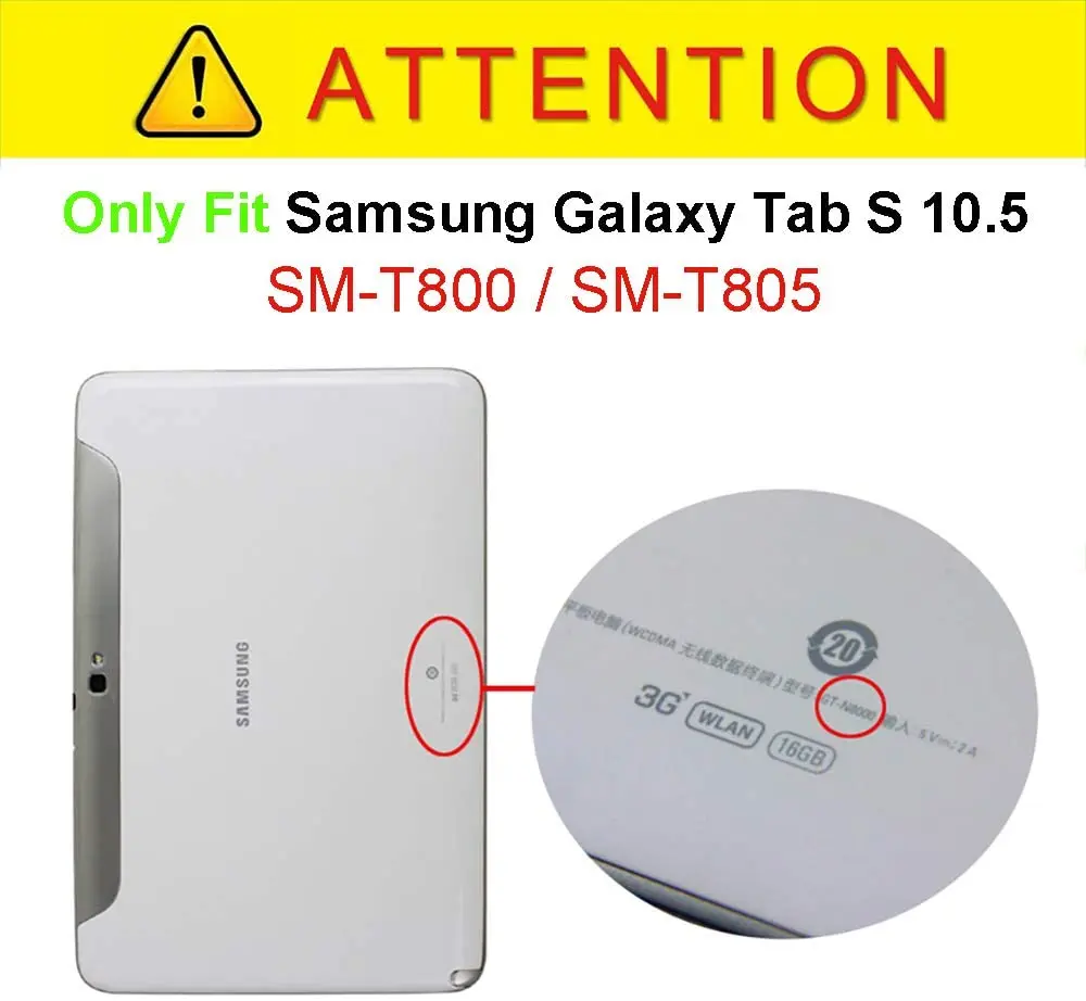 Case For Samsung Galaxy Tab S 10.5 SM-T800 T805 Tablet PU Oda Atveju Dangtelio Stovas Samsung Galaxy Tab S 10.5