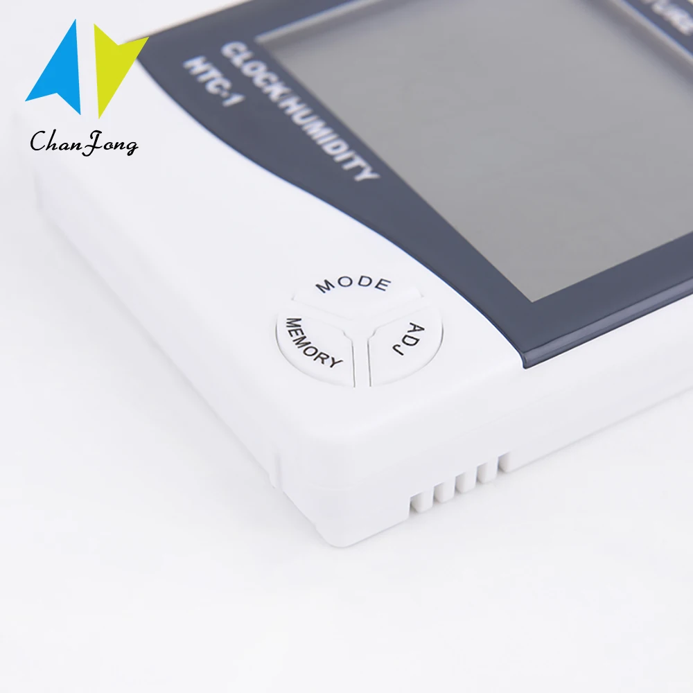 ChanFong LCD Elektroninis Skaitmeninis Temperatūros, oro Drėgmės Matuoklis HTC-1 Namų Patalpų Termometras su Drėgmėmačiu Oro Stoties Laikrodis