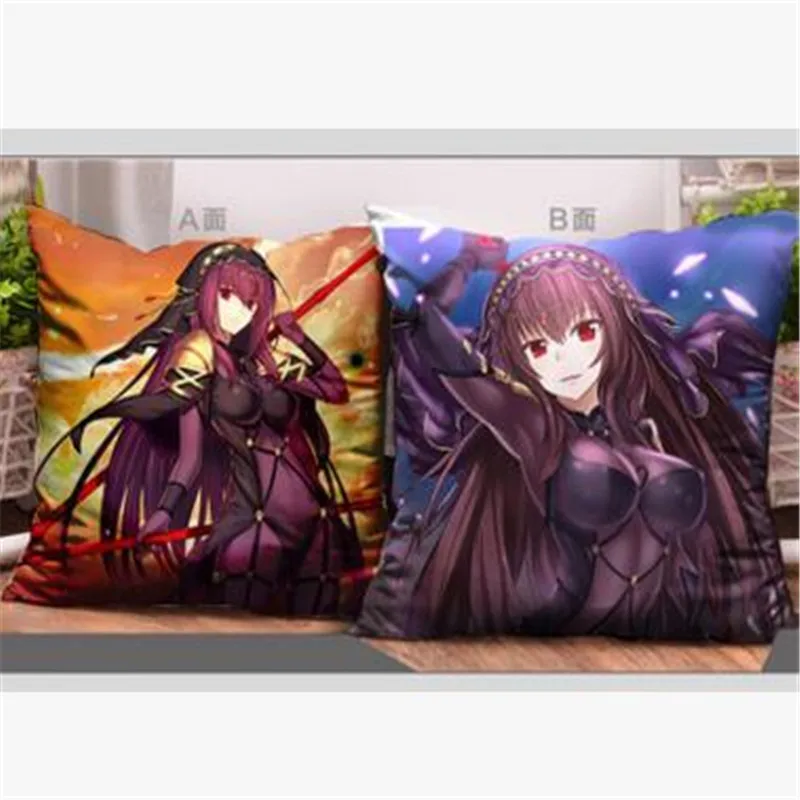 Dekoratyvinės pagalvės 43x43CM Fate Stay Night anime ir animacinių filmų pagalvė pagalvėlės Saber Sexy Girl Anime Solf dvipusis Spausdinti pagalvę dovanos