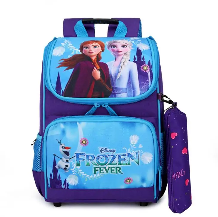 Disney pirminės kuprinę animacinių filmų Elsa pečių maišą mergaitė, berniukas, rankinė kūdikio vaikų kuprinės vaikas Užšaldyti kuprinė kuprinė