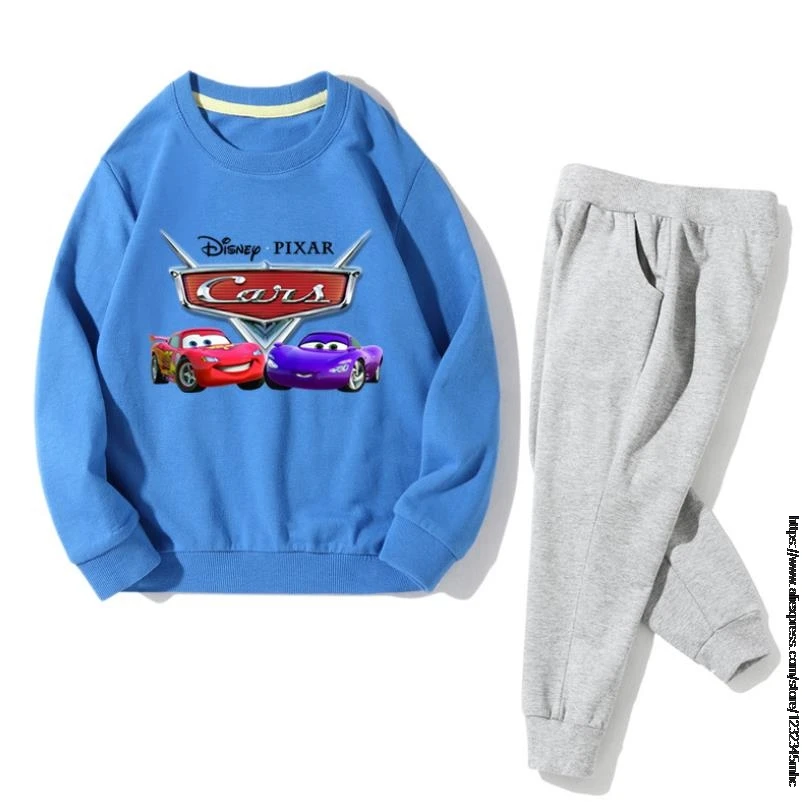 Disney Vaikiška Berniukų Drabužiai Mados Ilgomis Rankovėmis Vaikų Marškinėliai Kelnės Vaikams, Vaikams 95 Automobilius Palaidinukė Kostiumas