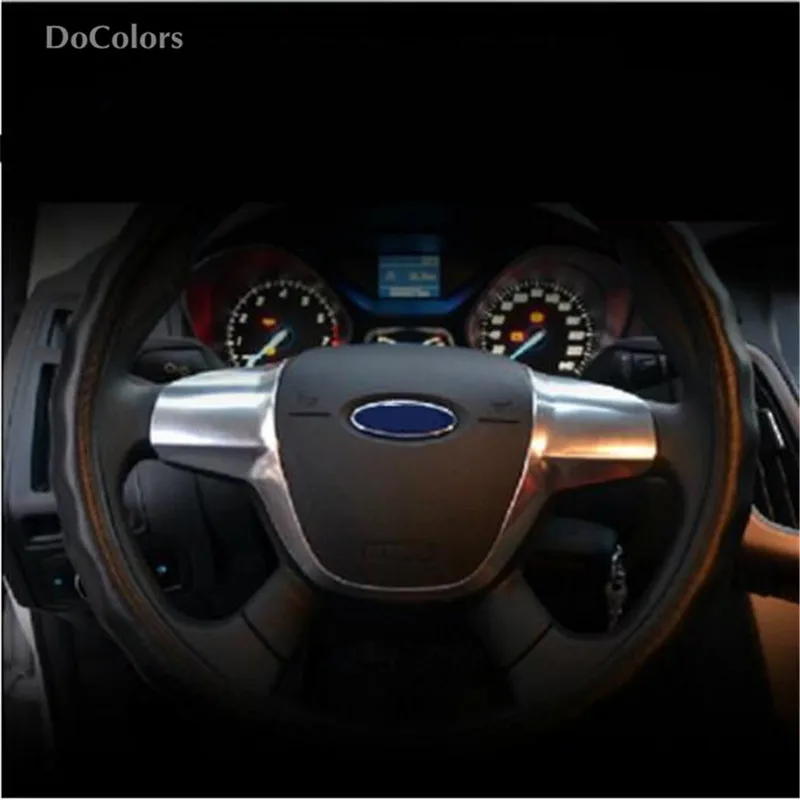 DoColors automobilio vairo Dekoratyvinis dangtelis lipdukas atveju Ford Focus 3 MK3 2012-m. Auto priedai