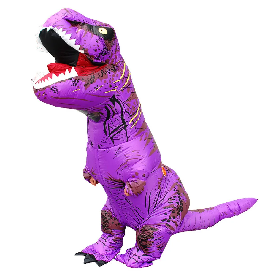 Fancy Dress Suaugę Vaikai Pripučiamas Kostiumas Dinozaurų Kostiumai T REX Susprogdinti Talismanas Cosplay Kostiumas Vyrams Moterims Vaikams Dino Animacinių filmų