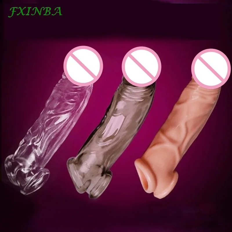 FXINBA Tampus Penio Mova Imituoja Penisplus Sekso žaisliukai Vyrams Atidėti Ejakuliacija Prezervatyvai Vyrų Penis Extender