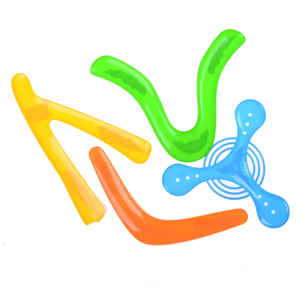 G 4pcs Sporto Perjungimas Plaukioja Plastiko Žaislas Vaikams 4 Formų Spalvinga Boomerang Lengvas Grįžta Perjungimas Žaislas