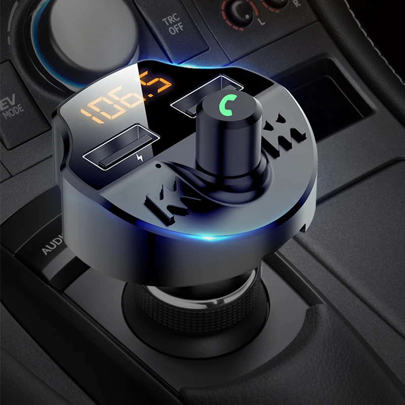 Greitai Įkrauti 3.1 Automobilinio Įkroviklio Bluetooth 5.0 Dvigubas USB Automobilinis Telefono Kroviklis VW Passat B5 B6 B7 Touareg Jetta Touran Bora Tiguan