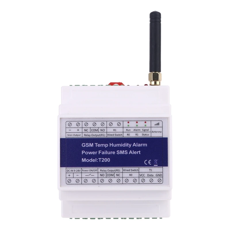 GSM 3G 4G Temperatūra Drėgnumas Maitinimas Būklės Stebėjimo Relay T200 SMS Signalizacija 35ED