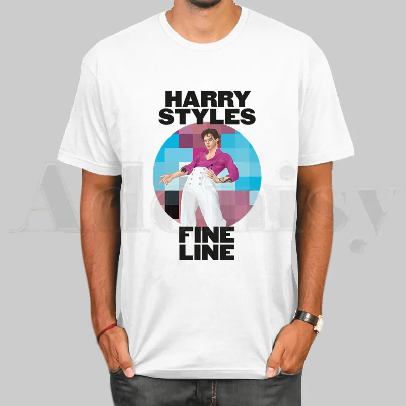 Harry Styles Baudos Linijos korėjos Hip-Hop T Marškinėliai trumpomis Rankovėmis T-shirt Vyrų Mados Banga Spausdinti Marškinėliai Vyrams Viršūnes Tees vyriški T-shirt