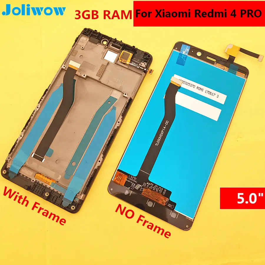 Išbandyta! Už Xiaomi Redmi 4 pro LCD redmi 4 premjero 3GB RAM 32 ROM LCD Ekranas+Touch Ekranas Pakeitimo Priedai