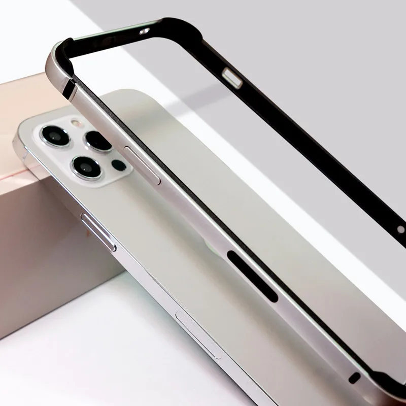 Metalinis Rėmas Atveju iPhone 11 12 Pro Max Atveju, atsparus smūgiams Aliuminio Bamperis Protector Cover For iPhone 12 mini X XR XS Max Atveju