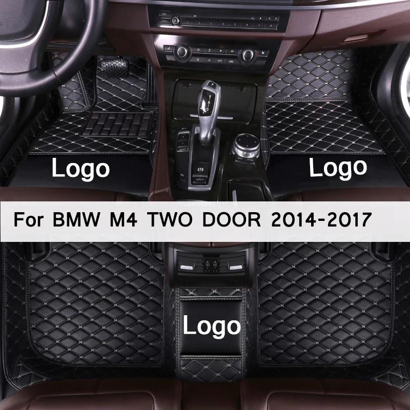 MIDOON oda Automobilių kilimėliai BMW M4 DVIEJŲ DURŲ (KETURIOS SĖDYNĖS) 2016 2017 Custom auto pėdų Pagalvėlės automobilių kilimų dangtis