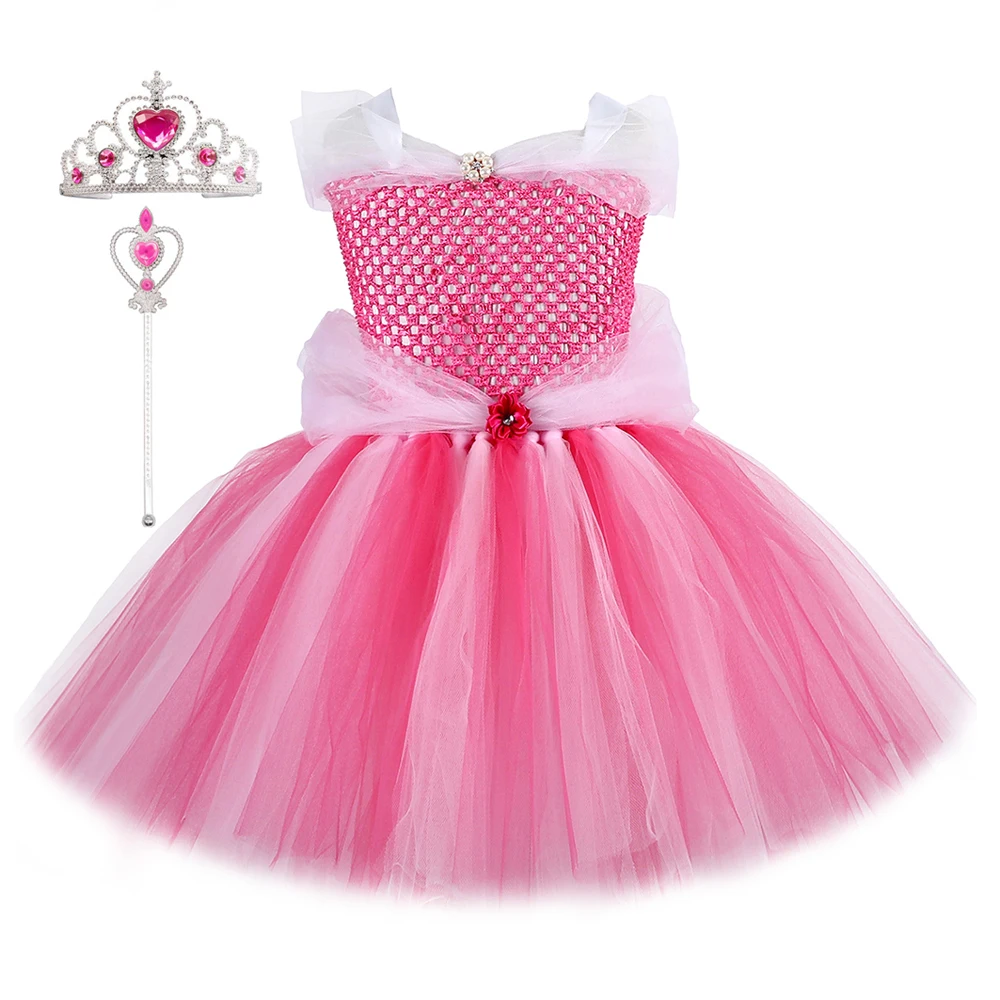 Miegančioji Gražuolė Princesė Suknelės Mergaitėms Tutu Fancy Dress Up Kostiumas Vaikams Mergina Cosplay Kostiumai Vaikams, Naujų Metų Drabužių