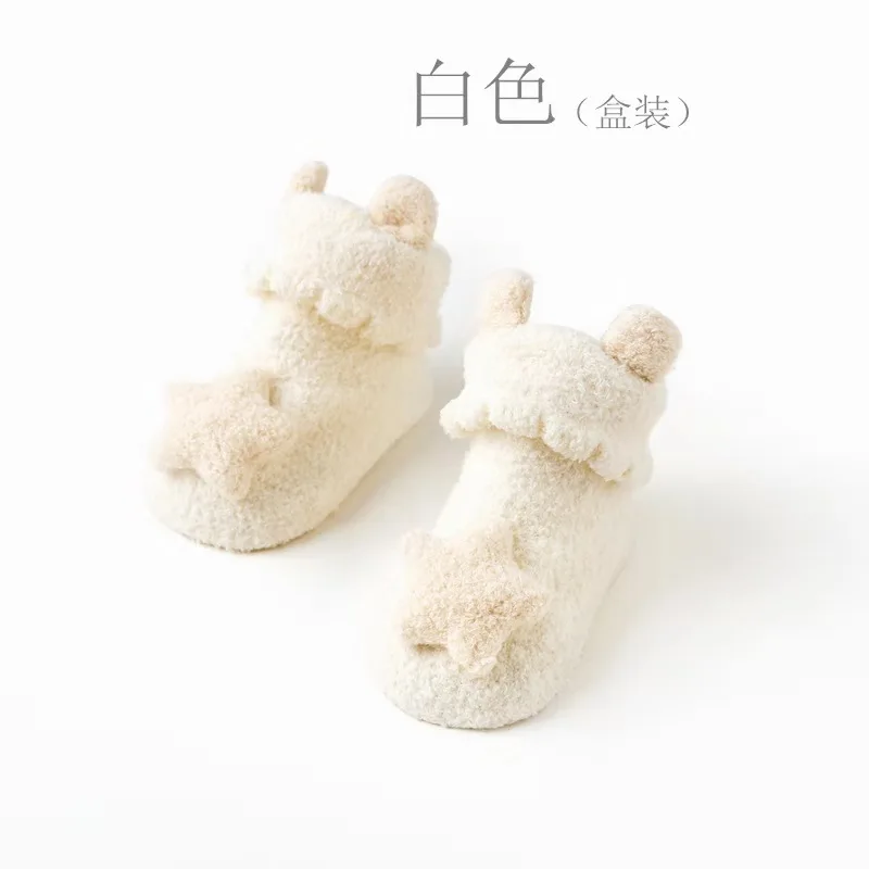 Mielas fleece sutirštės kūdikių kojinės kūdikiui, mergaitei, berniukui lėlės kojines naujagimiams, vaikams, neslidžia grindų kojinės pliušinis gyvūnų vaikai, naujagimiai, dovanos