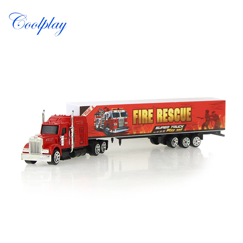 Mini Lydinio Automobilio Modelį Container Truck Diecast Žaislinės Transporto priemonės Išardyta Modelio Sunkvežimis Automobilio Vaikų Švietimo žaislai