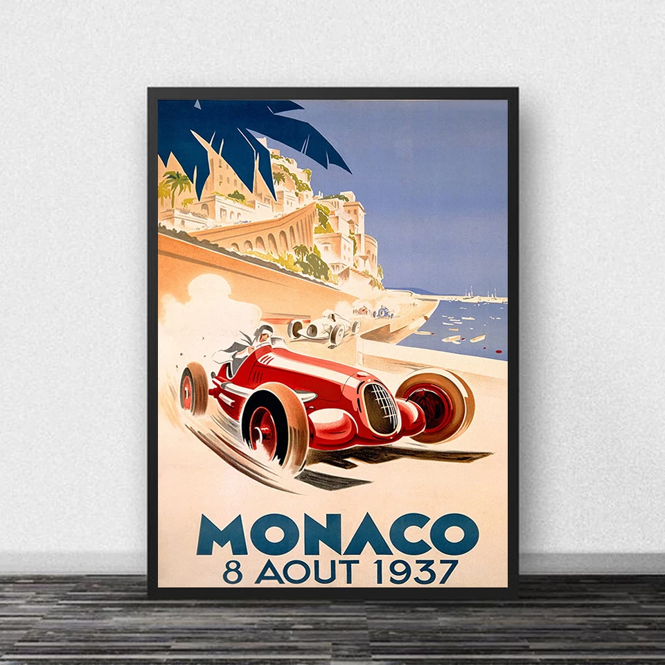 Monakas 64 Super Automobilių Plakatas Karšto Čempionas World Grand Prix 