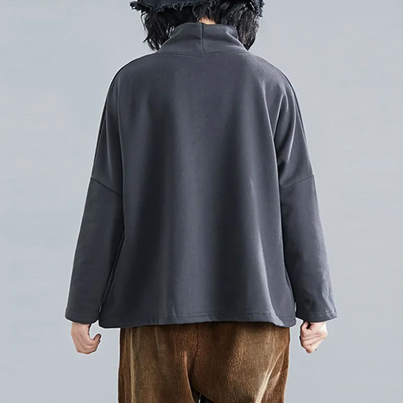 Moterų Ilgas Rankovėmis Medvilnės marškinėliai Naujų 2020 m. Rudens Žiemos korėjos Paprastas Stilius Derliaus Golfo Prarasti Moterų Viršūnių Tees S2356