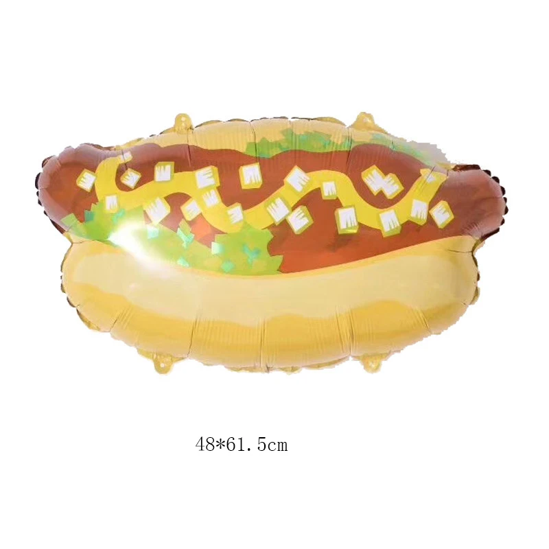 Nauji karšto 10vnt Spurgos Kremas Hamburger Hot Dog Pripučiami Balionai Gimtadienio, Vestuvių Dekoravimas Baby Shower Vaikų, Šalies Prekių