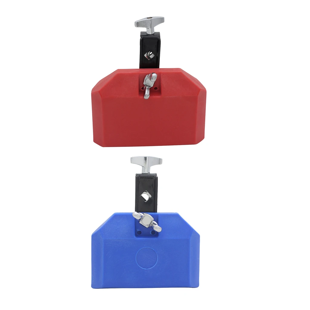 Pakuotėje yra 2 Išskirtinį Raudona+Mėlyna Plastiko Karvės Varpas Nustatyti Mušamieji Instrumentai.