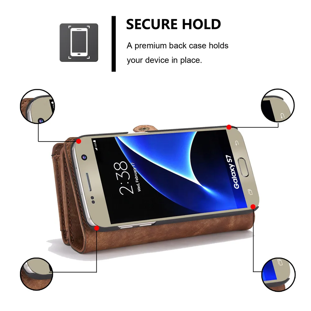 Prabangus Odinis dėklas, skirtas Samsung Galaxy S7 Krašto S10 S8 S9 Plus Pastaba 8 9 Piniginės Apima, 