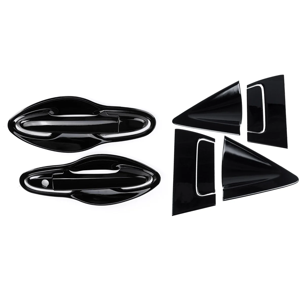 Priekiniai Galiniai Durų Rankena Apima + Taurės, Indai Honda Vezel H-RV X-RV 2016 2017 2018 Automobilių Stilius Rėmo Lipdukas Blizgesio Anglies Chrome