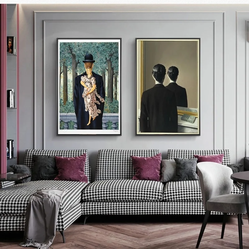 Rene Magritte Seksualus Nuogas Moteris Drobė Paveikslų Ant Sienos Menas, Plakatų Ir grafikos Siurrealizmo Meno Nuotraukas Kambarį Cuadro