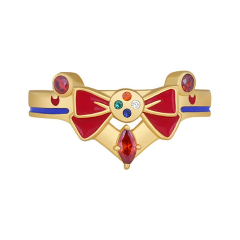 Sailor Moon Cosplay Žiedas 925 Sidabro Papuošalai Transformuoti Sagė Sidabro Žiedas Anime Suaugusiųjų Pora COS Priedai Kalėdų Dovana