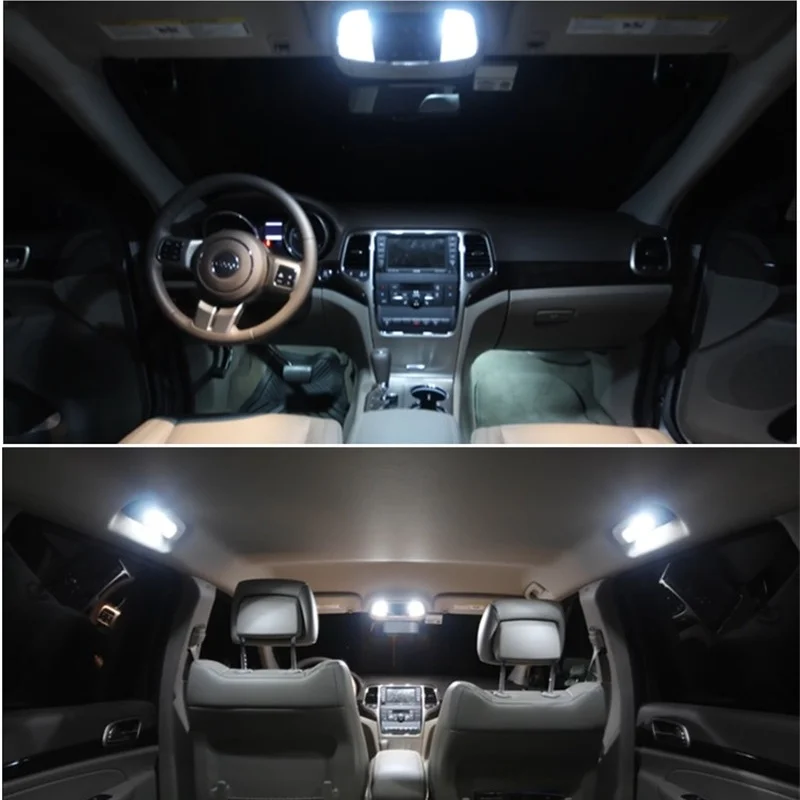 Tcart 7pcs nemokamas pristatymas Klaidų Automobilį, LED Interjero Šviesos Kit Auto Led Lemputes Baltos Lempos Citroen C5 aksesuarai 2008 m. - 2016 m.