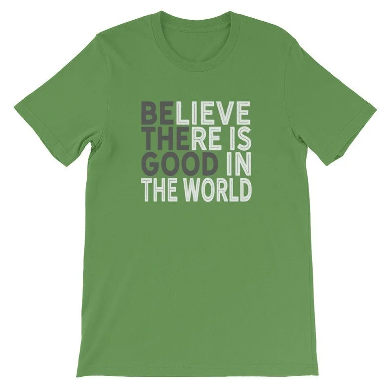 Tikiu, Kad Yra Gerų Pasaulyje - Įkvepiantis Marškinėliai Graphic T Shirt Estetinės Drabužiai