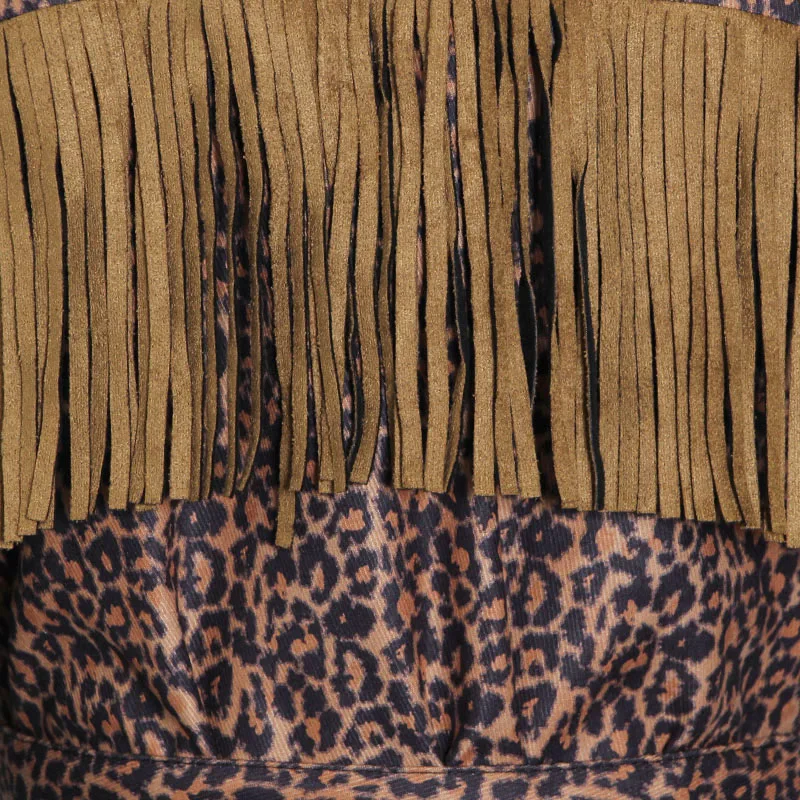 TWOTWINSTYLE Leopardas Spausdinti Kutas Paltai Moterims Atvartas ilgomis Rankovėmis Kratinys Aukšto Juosmens Su Varčias Striukė Moteriška 2020 Drabužiai