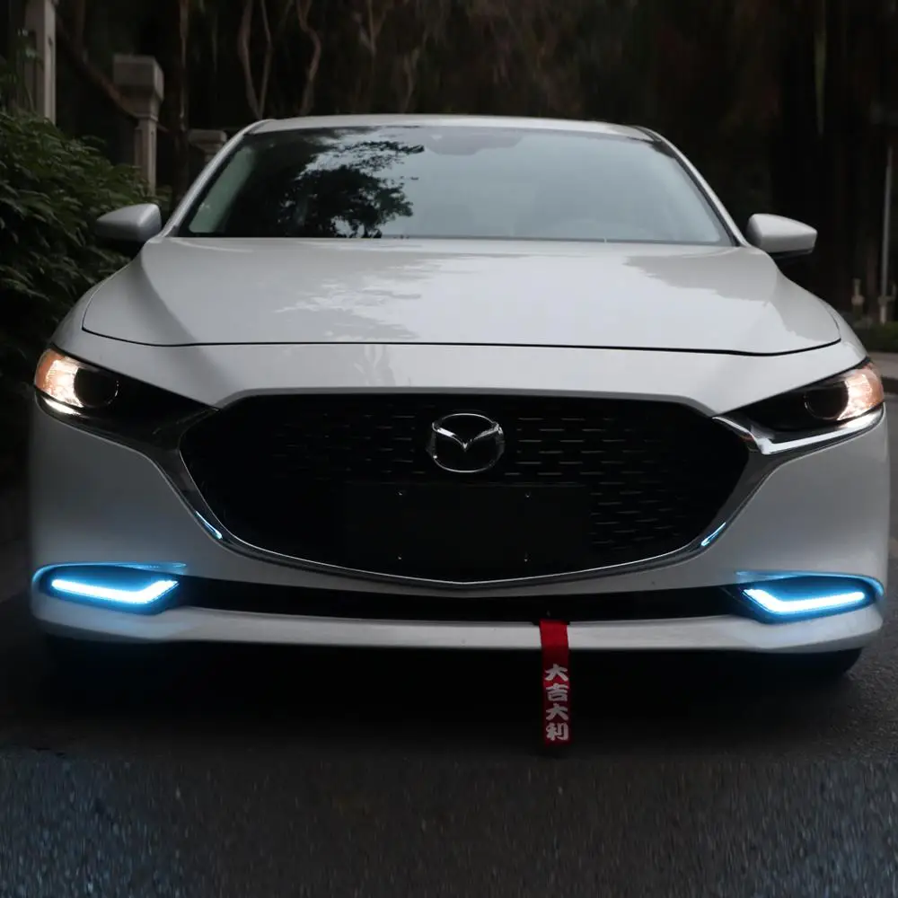 Už Mazda 3 Axela 2019 2020 LED Dieniniai Žibintai Dienos šviesos Rūko žibintai su posūkio signalo lemputė