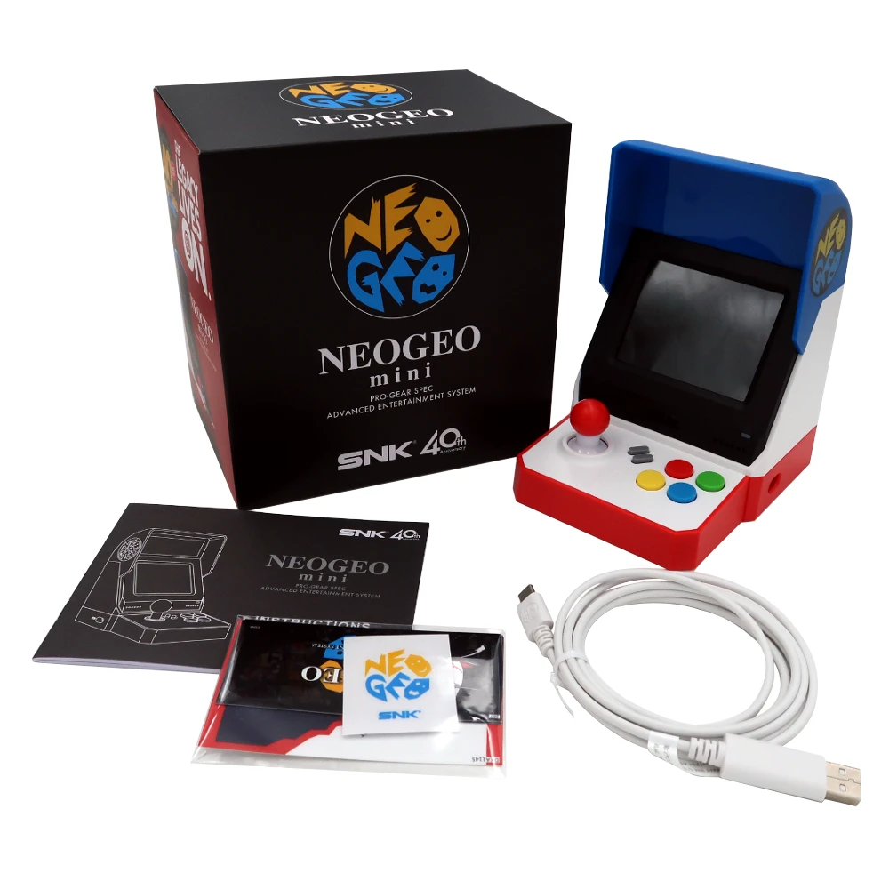 Už SNK NeoGeo Mini Žaidimų Konsolės 3.5 Colių Aracade Retro Rankinės Žaidimą su 40 Legendinis NEOGEO Pavadinimus SNK 40