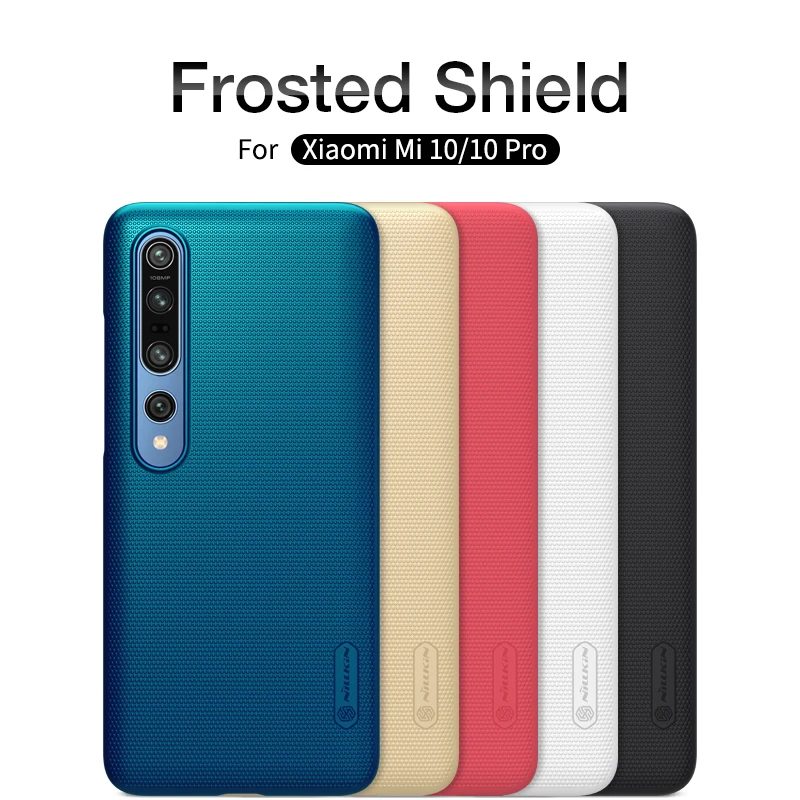 Už Xiaomi Mi 9 Byloje Mi 10T 5G atveju NILLKIN Matinio Shield kieto Plastiko galinio dangtelio Xiaomi mi 10 mi 10 Pastaba Lite Poco X3case
