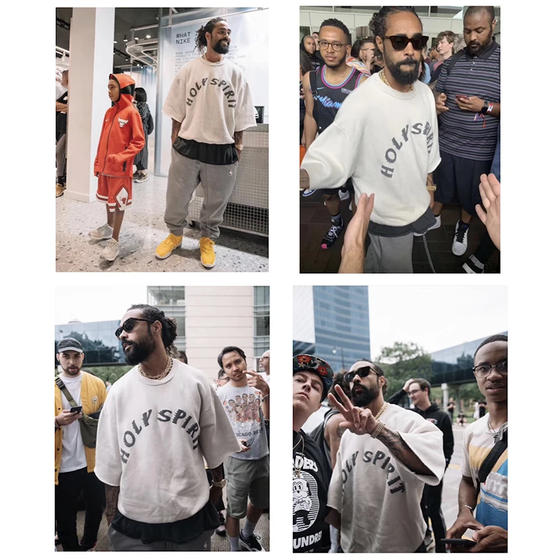 Vaikai Žr. Vaiduoklis Kanye West Grafinis Marškinėlius Miesto Streetwear Kanye Tshirts Tees Hip-Hop Vasara Moterų marškinėliai trumpomis Rankovėmis