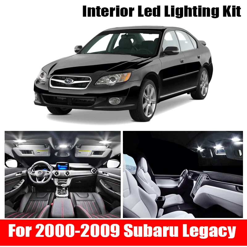 12x Canbus Klaidų, LED Interjero Šviesos Rinkinio Pakuotės 2000-2009 m. Subaru aksesuarai Žemėlapis Dome Kamieno Licencijos Šviesos