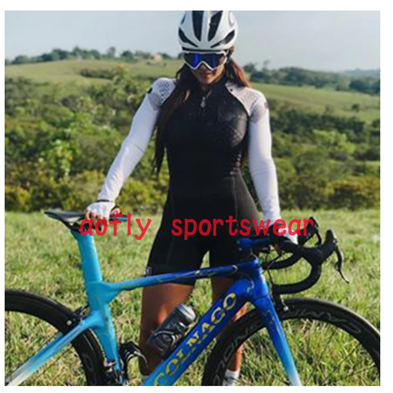 2020 aofly dviračių triatlonas dviračių drabužių moterų profesinės ilgas rankovėmis kostiumas Lycra audinio sponge padcycling skinsuit