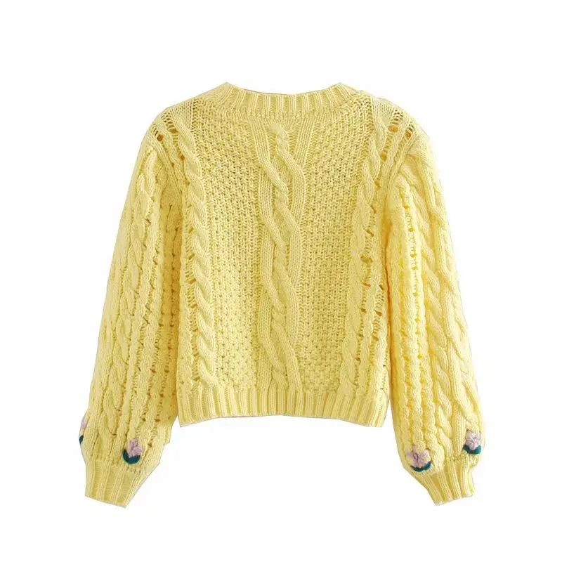 2020 Nauja, Moterų Megzti Viršų Įgulos Kaklo Kabelis megzti Megztinis, Vintage Megztinis Atsitiktinis Mados Džemperis femme vetement ropa mujer