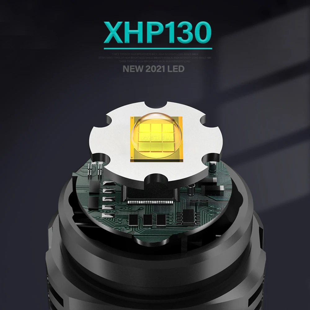 2021 Naujausias Aukštos Galingas XHP130 Led Žibintai Žibintuvėlis Galvos Žibintuvėlis LED Žibintų 18650 Įkrovimo Žvejybos Žibintai Žibintas