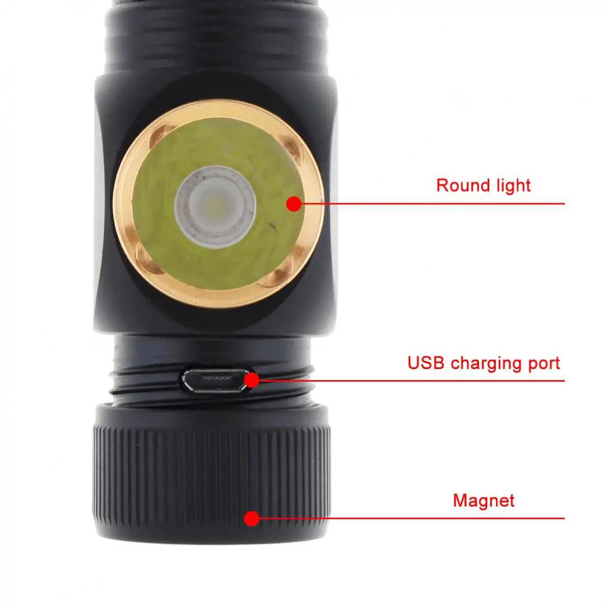 7 Režimai USB Įkrovimą, COB LED Darbo Lempa su Pusės Lempa ir Magnetas Adsorbcijos 180 Laipsnių Sukimosi, Auto Remontas/Transporto priemonės kapitalinis remontas